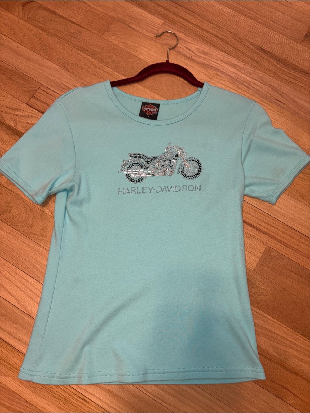 Harley-Davidson Aquamarine Crystal Motorcycle Tee